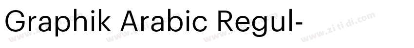 Graphik Arabic Regul字体转换